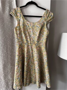 Floral Fit-and-Flare Dress